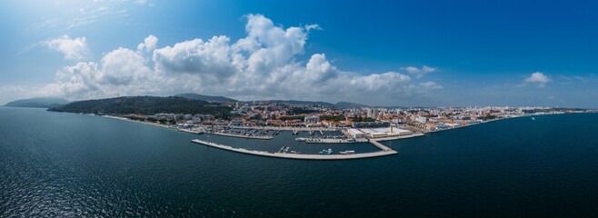 Aerial Drone Panoramic View Setubal