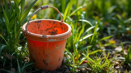 Rustic Bucket in Field