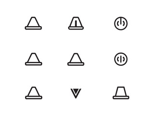 Volume Mute Line Art Modern Icon Concept