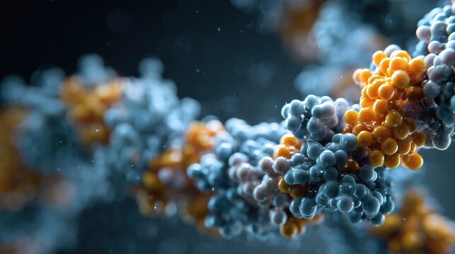 World Anaesthesia Day. Molecular dynamics of propofol anesthetic binding to GABA receptors, 3D protein structure visualization, biochemical accuracy, research laboratory aesthetic