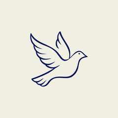 dove of peace vector