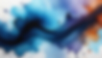 Abstract Blurry Swirls Of Blue Purple Orange And Dark Colors background