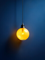 Black hanging lamp with soft light promoting youth engagement with modern interior concepts
