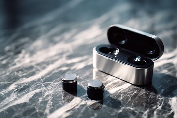 True wireless earbuds with wingtips for secure fit 