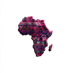 abstract african continent tribal patterns.