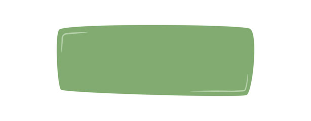 Fototapeta premium Green fluid hand drawn rectangle shape forms an abstract banner. Liquid blob form and modern background serve as creative text space. Rectangle and fluid form add style, perfect for banners or label