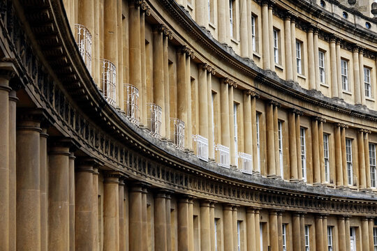 Fine architecture in the city of Bath, Somerset, United Kingdom