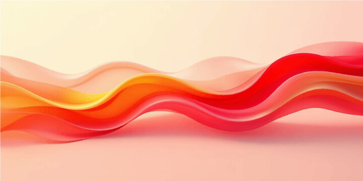 Abstract colorful red wave background with flowing lines and artistic design elements