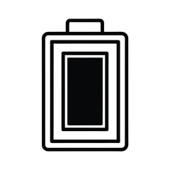 smart battery icon outline