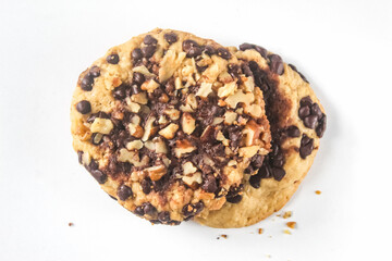 homemade cookies isolated on white background