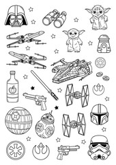 star wars sticker set © GraphiCore