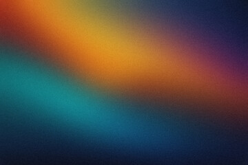 Abstract Diagonal Gradient with Grainy Texture Blending Vibrant Hues of Blue Orange and Purple in a Modern Artistic Style