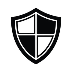 Antivirus Cross Shield Flat Design