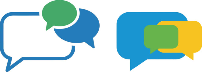 Chat Bubbles Vector Illustration