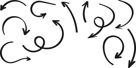 hand drawn arrow doodle