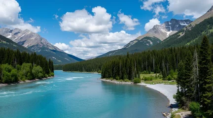 Fototapete Rund Yosemite mountain lake in yosemite national park  © 秋宇 陈