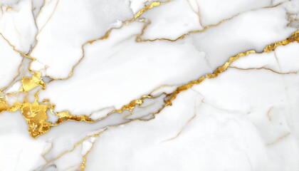 Elegant white marble with gold veins, showcasing a luxurious and sophisticated design.