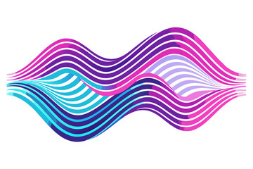 Modern abstract digital background featuring vertical ripple wave patterns in soft blue, purple, and pink gradient tones. Perfect for use in graphic design, web design, presentations, wallpapers, digi
