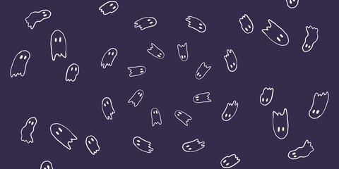 halloween cute ghost design trick or treat illustration	
