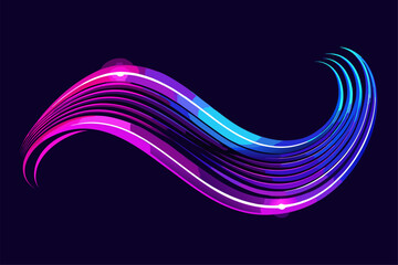 Modern abstract digital background featuring vertical ripple wave patterns in soft blue, purple, and pink gradient tones. Perfect for use in graphic design, web design, presentations, wallpapers, digi
