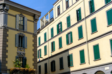 Residential building along via Maroncelli in Milan, Italy