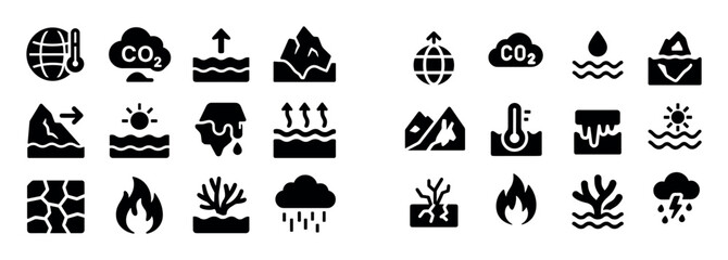 Climate Change Icon Set