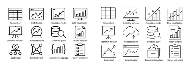 Economist Tools Icons