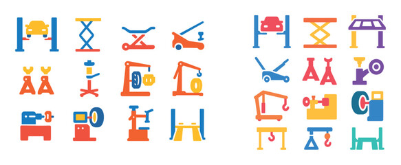 Colorful Auto Shop Tools