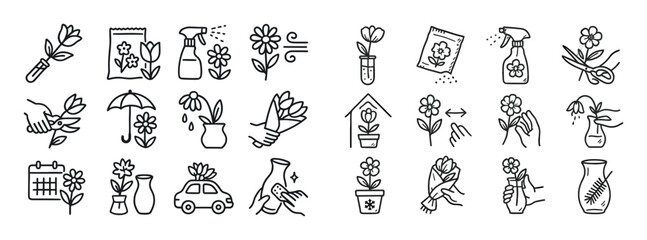Flower Care Icons
