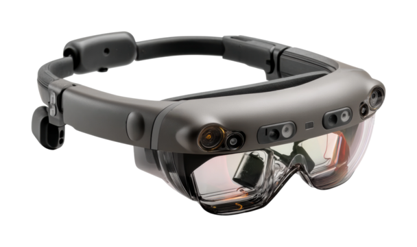 Exploring augmented reality glasses in modern technology PNG, cut out, isolated on transparent background