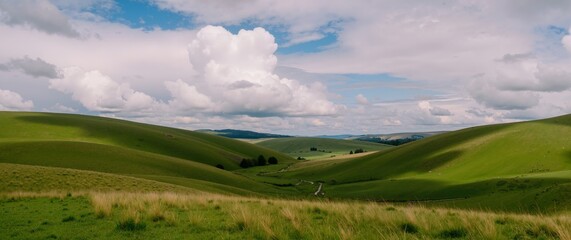 panoramic view of the mountain valley