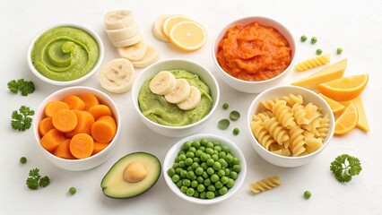 Exploring baby led weaning with vibrant purees and wholesome solid foods