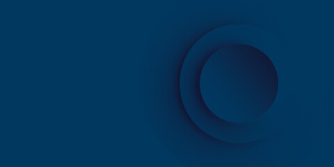 Abstract trendy gradient shapes composition elegant hipster futuristic | Modern one side 3d geometric circle shape blue colour background | Vector illustration