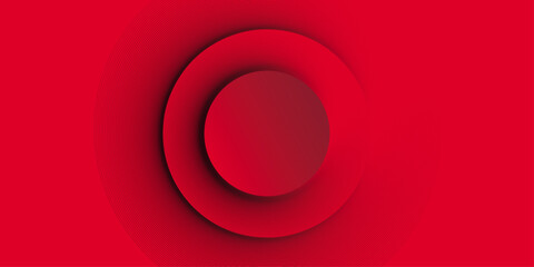 Abstract trendy gradient shapes composition elegant hipster futuristic | Modern 3d geometric circle shape red colour background | Vector illustration