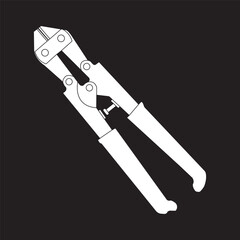 Wire and iron cutters icon