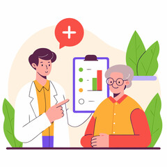 medical doctor with stethoscope and pills