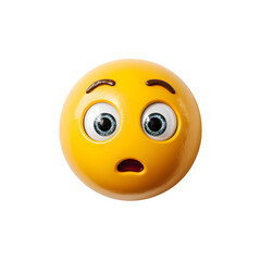 3D cartoon yellow happy smiley face icon vector