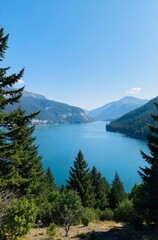 mountain lake in the mountains