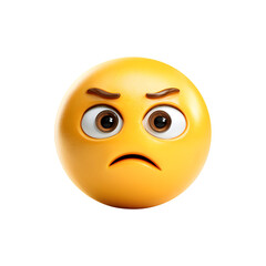 A funny yellow 3D smiley ball illustration with a happy smile is a cheerful emoticon icon of joy and happiness