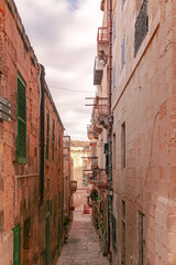 narrow street in Malta 