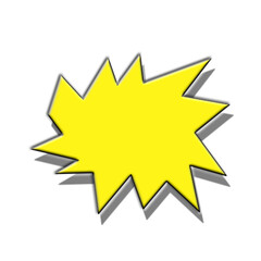 Abstract Comic Book Style Speech Bubble