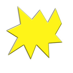 Abstract Comic Book Style Speech Bubble