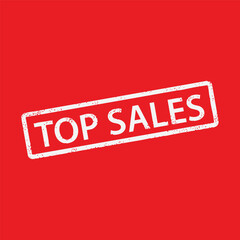 Top Sales Stamp illustration EPS Vector