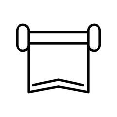 Banner vector line icon design