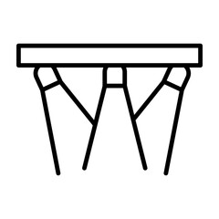 Spotlights vector line icon design