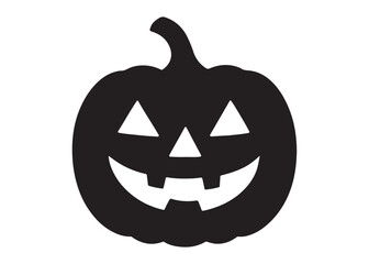 halloween pumpkin with face logo silhouette vector, pumpkin face vector silhouette illustration, jack-o-lantern with pumpkin logo silhouette, pumpkin with funny face logo silhouettes vector