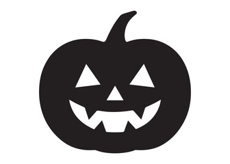 halloween pumpkin with face logo silhouette vector, pumpkin face vector silhouette illustration, jack-o-lantern with pumpkin logo silhouette, pumpkin with funny face logo silhouettes vector