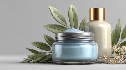 Cream and lotion products, natural aesthetic