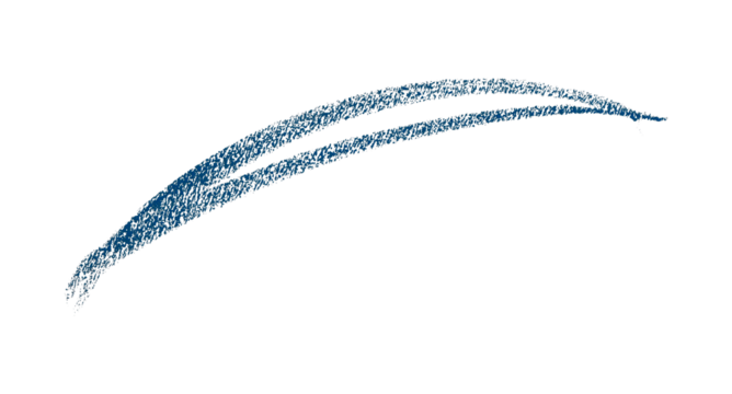 Hand drawn blue pencil lines, circles, stripes and squiggly lines on transparent background. - Powered by Adobe