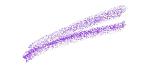 Hand drawn purple pencil lines, circles, stripes and squiggly lines on transparent background.